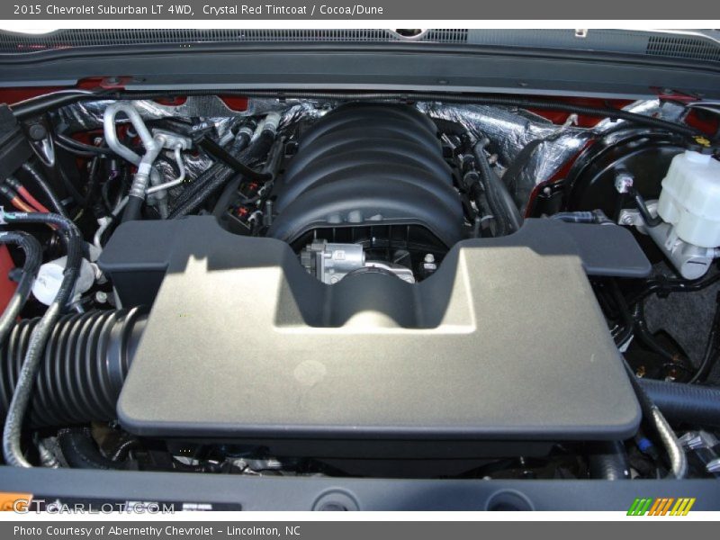 Crystal Red Tintcoat / Cocoa/Dune 2015 Chevrolet Suburban LT 4WD