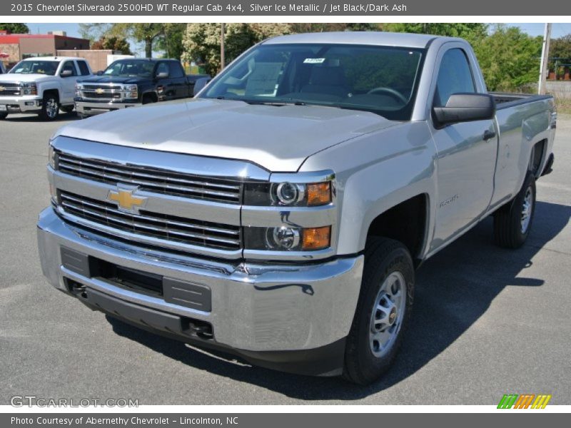 Silver Ice Metallic / Jet Black/Dark Ash 2015 Chevrolet Silverado 2500HD WT Regular Cab 4x4