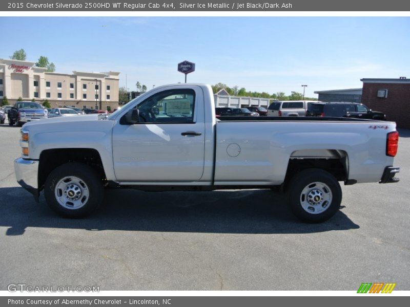 Silver Ice Metallic / Jet Black/Dark Ash 2015 Chevrolet Silverado 2500HD WT Regular Cab 4x4