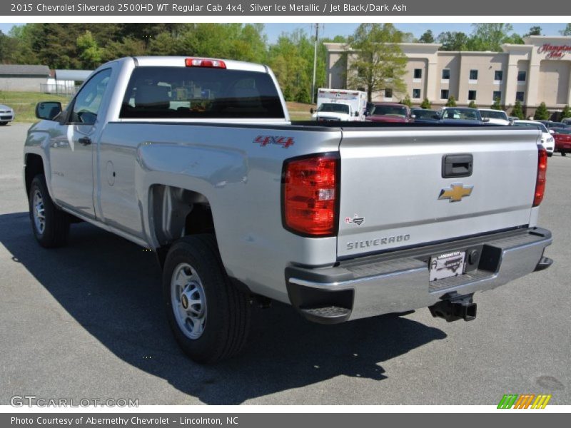 Silver Ice Metallic / Jet Black/Dark Ash 2015 Chevrolet Silverado 2500HD WT Regular Cab 4x4