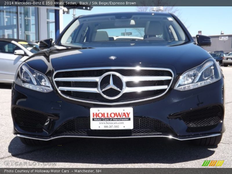 Black / Silk Beige/Espresso Brown 2014 Mercedes-Benz E 350 4Matic Sedan