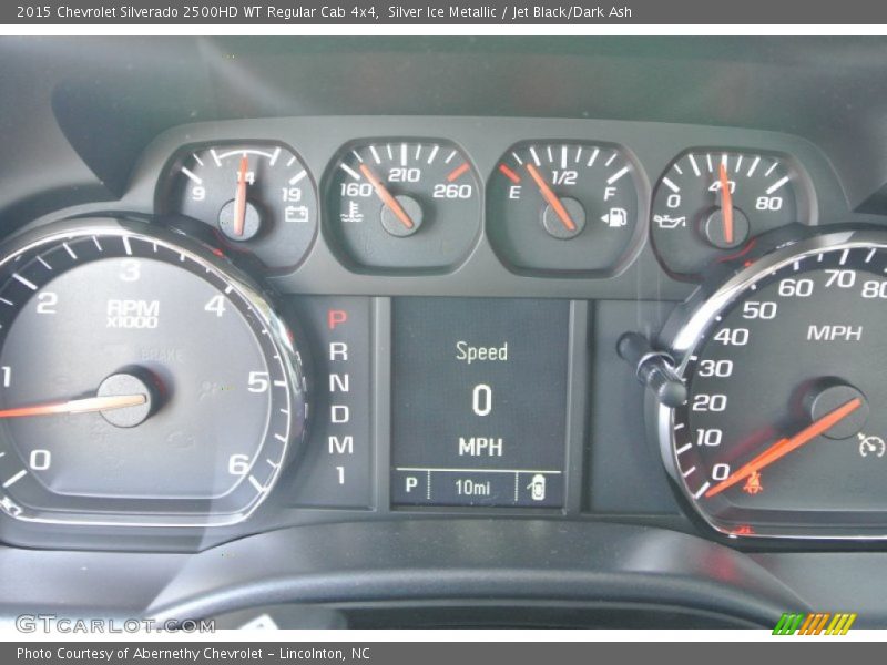 Silver Ice Metallic / Jet Black/Dark Ash 2015 Chevrolet Silverado 2500HD WT Regular Cab 4x4