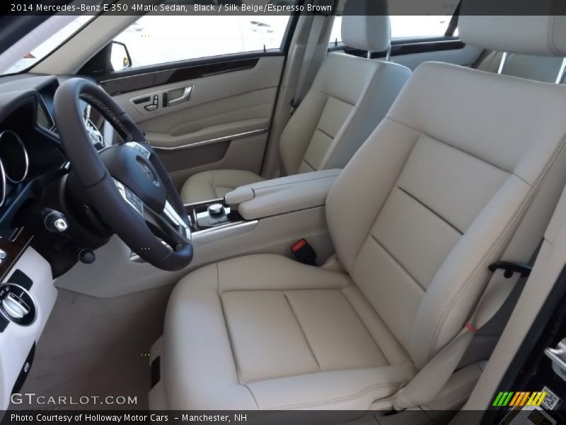 Black / Silk Beige/Espresso Brown 2014 Mercedes-Benz E 350 4Matic Sedan