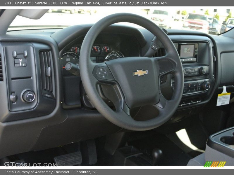 Silver Ice Metallic / Jet Black/Dark Ash 2015 Chevrolet Silverado 2500HD WT Regular Cab 4x4