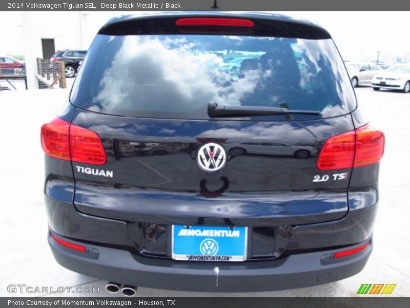 Deep Black Metallic / Black 2014 Volkswagen Tiguan SEL