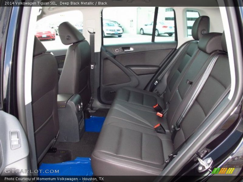 Deep Black Metallic / Black 2014 Volkswagen Tiguan SEL
