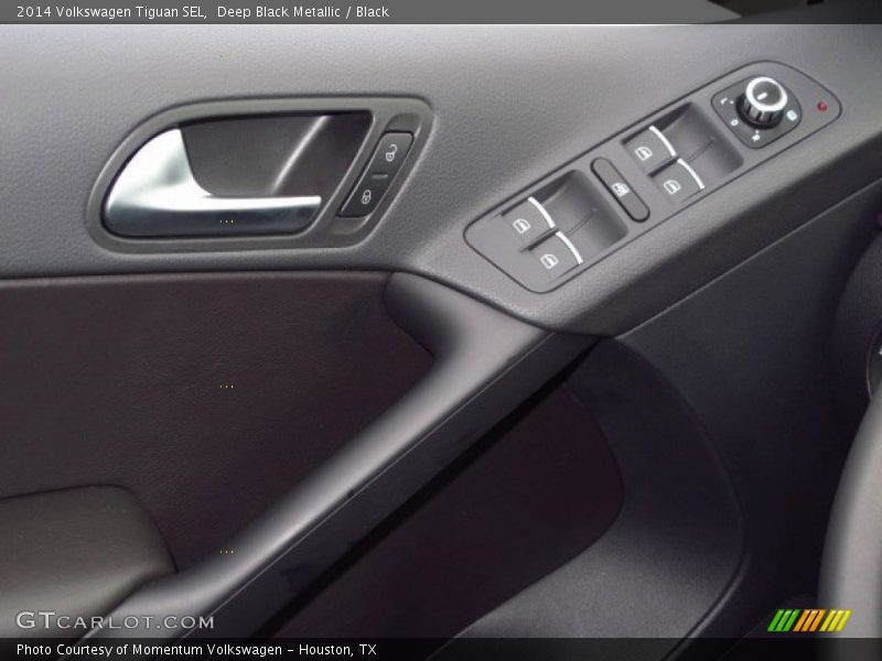 Deep Black Metallic / Black 2014 Volkswagen Tiguan SEL