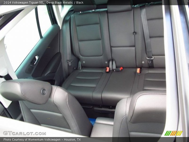 Deep Black Metallic / Black 2014 Volkswagen Tiguan SEL