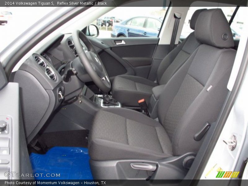 Reflex Silver Metallic / Black 2014 Volkswagen Tiguan S