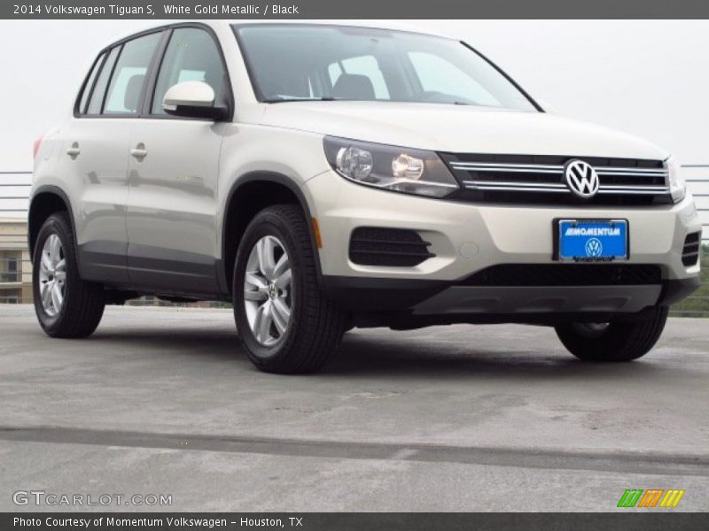 White Gold Metallic / Black 2014 Volkswagen Tiguan S