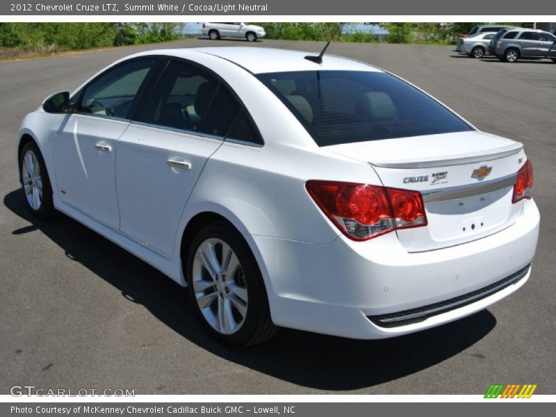 Summit White / Cocoa/Light Neutral 2012 Chevrolet Cruze LTZ