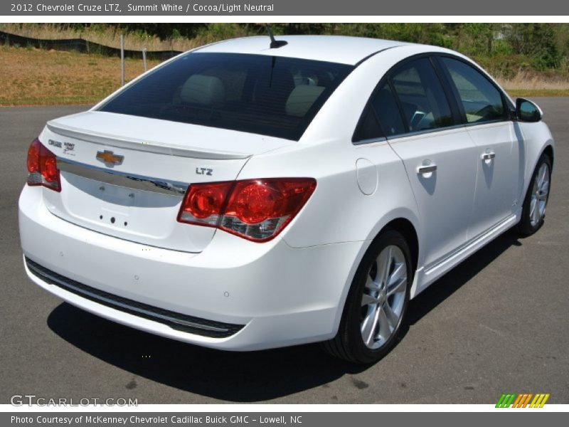 Summit White / Cocoa/Light Neutral 2012 Chevrolet Cruze LTZ
