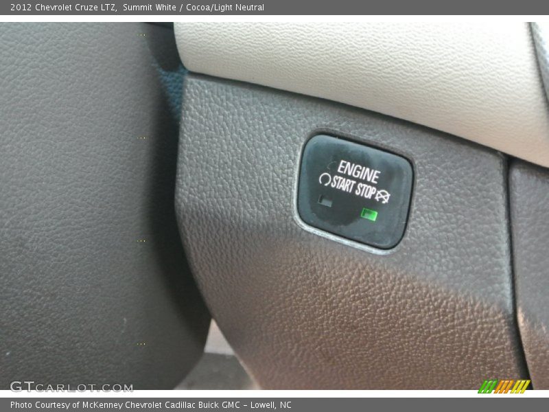 Summit White / Cocoa/Light Neutral 2012 Chevrolet Cruze LTZ