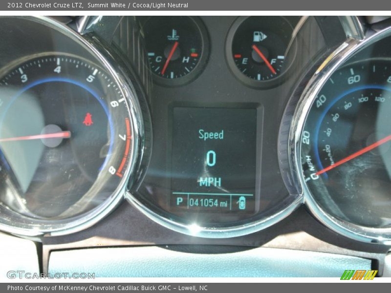 Summit White / Cocoa/Light Neutral 2012 Chevrolet Cruze LTZ