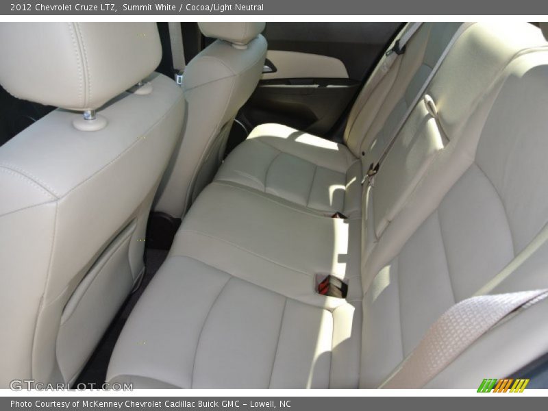 Summit White / Cocoa/Light Neutral 2012 Chevrolet Cruze LTZ