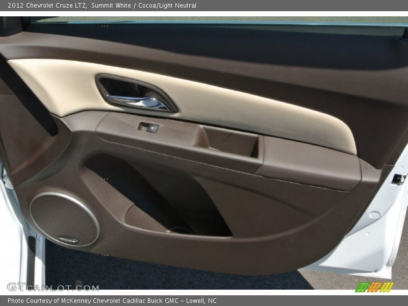 Summit White / Cocoa/Light Neutral 2012 Chevrolet Cruze LTZ