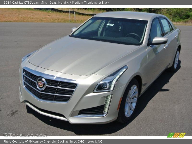 Silver Coast Metallic / Medium Titanium/Jet Black 2014 Cadillac CTS Sedan