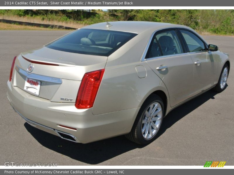 Silver Coast Metallic / Medium Titanium/Jet Black 2014 Cadillac CTS Sedan