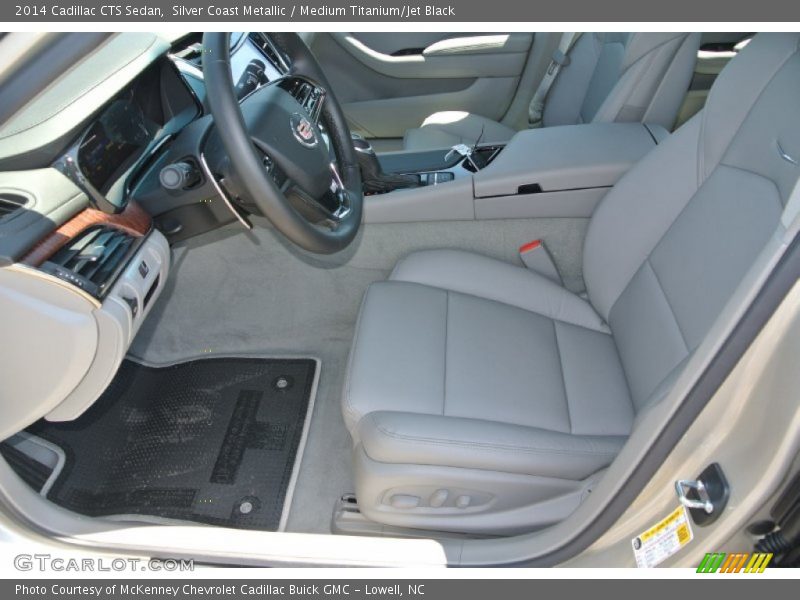 Silver Coast Metallic / Medium Titanium/Jet Black 2014 Cadillac CTS Sedan