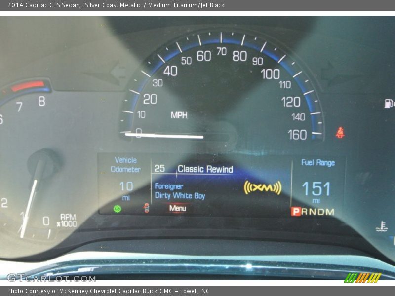 Silver Coast Metallic / Medium Titanium/Jet Black 2014 Cadillac CTS Sedan