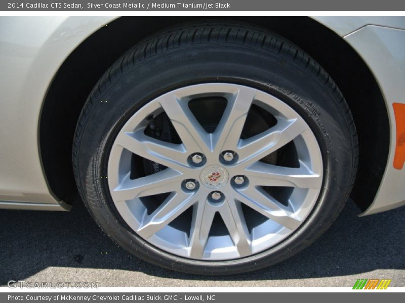 Silver Coast Metallic / Medium Titanium/Jet Black 2014 Cadillac CTS Sedan