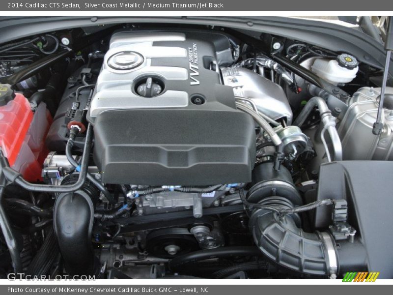 Silver Coast Metallic / Medium Titanium/Jet Black 2014 Cadillac CTS Sedan