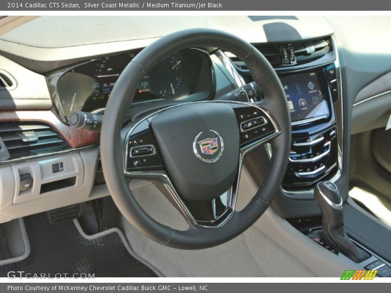 Silver Coast Metallic / Medium Titanium/Jet Black 2014 Cadillac CTS Sedan
