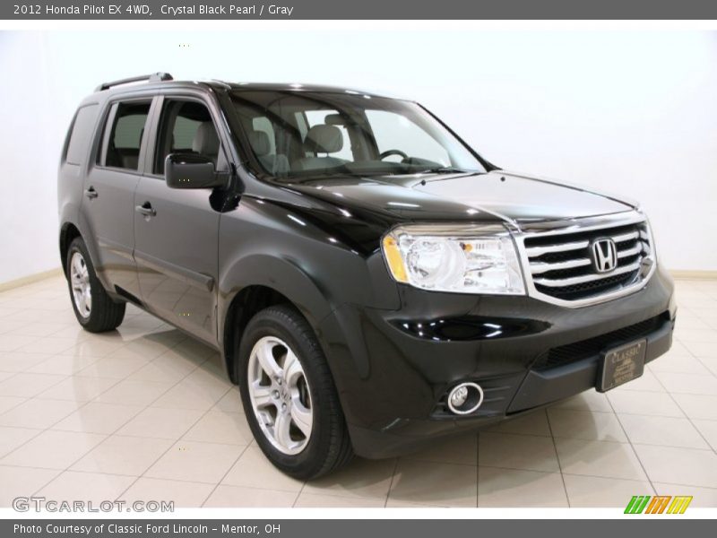 Crystal Black Pearl / Gray 2012 Honda Pilot EX 4WD