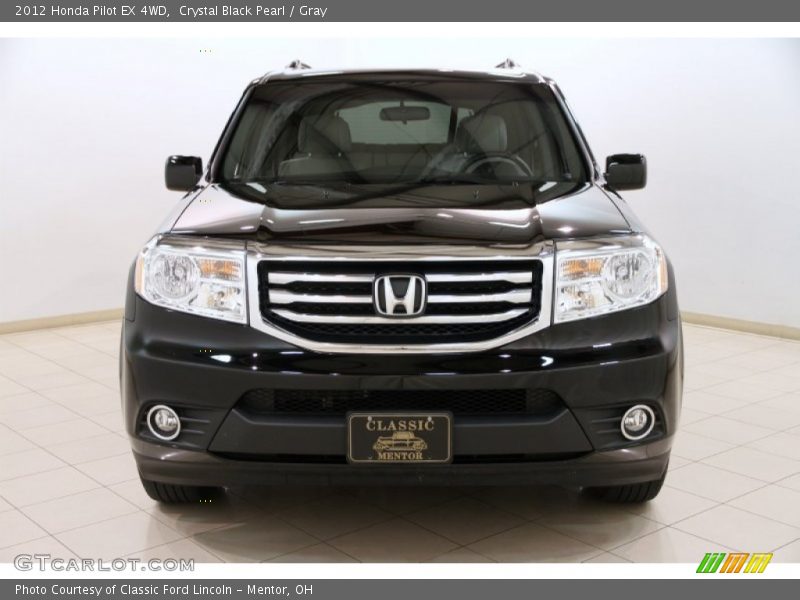 Crystal Black Pearl / Gray 2012 Honda Pilot EX 4WD