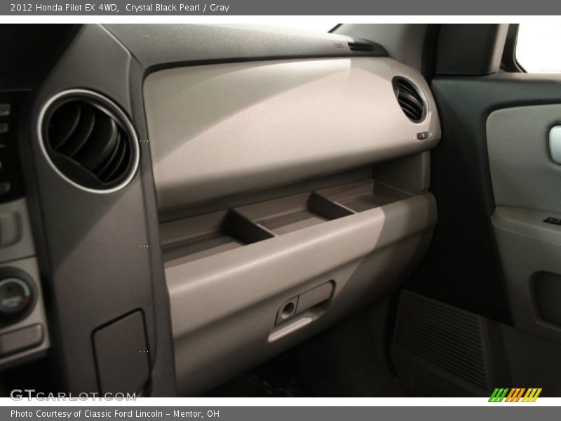 Crystal Black Pearl / Gray 2012 Honda Pilot EX 4WD