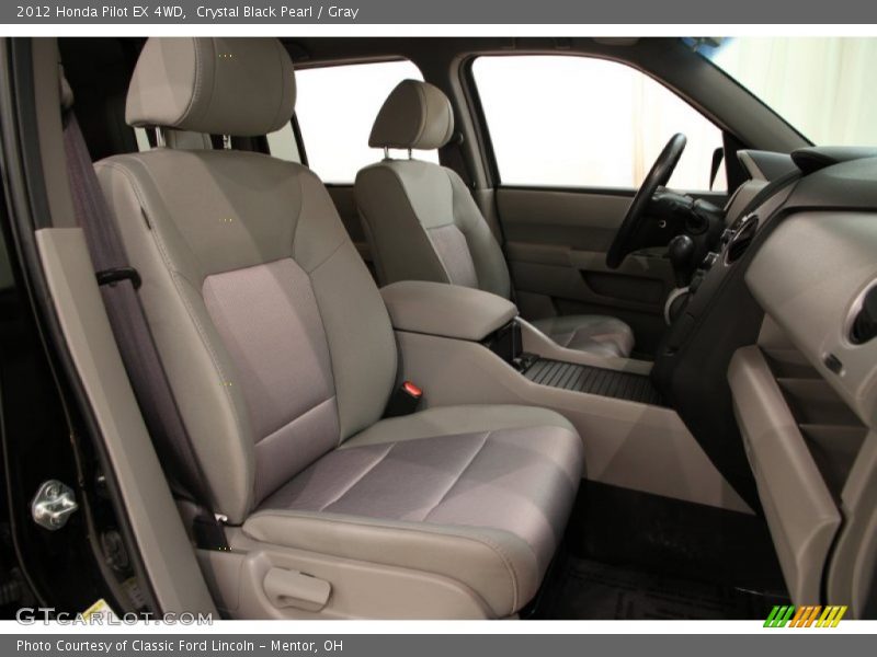 Crystal Black Pearl / Gray 2012 Honda Pilot EX 4WD