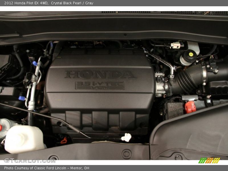 Crystal Black Pearl / Gray 2012 Honda Pilot EX 4WD