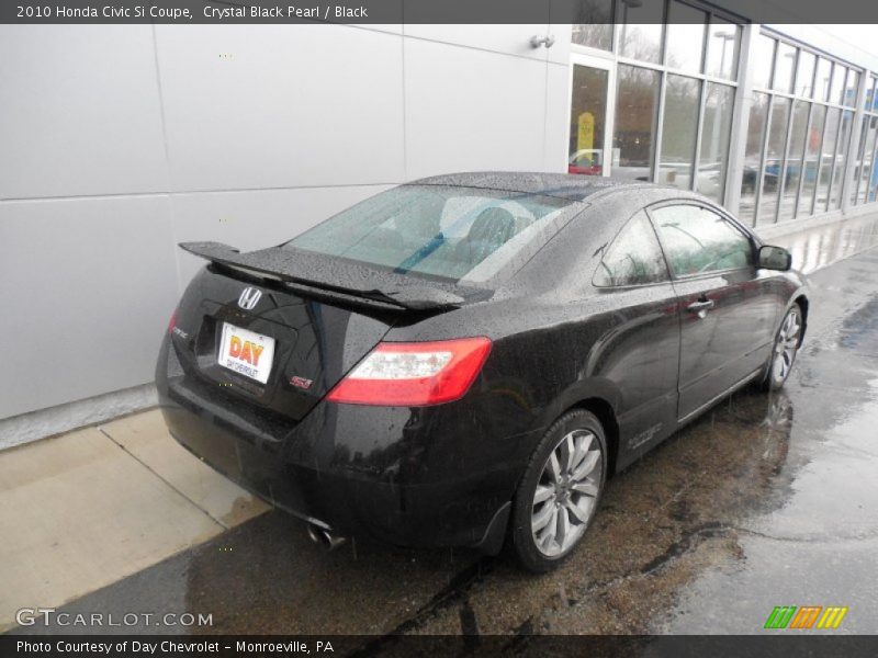 Crystal Black Pearl / Black 2010 Honda Civic Si Coupe