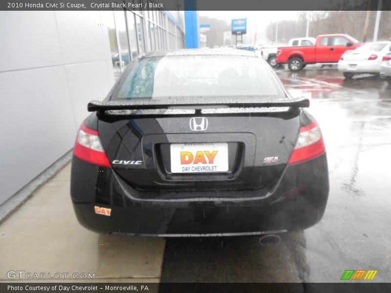 Crystal Black Pearl / Black 2010 Honda Civic Si Coupe