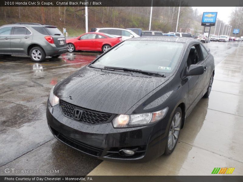 Crystal Black Pearl / Black 2010 Honda Civic Si Coupe