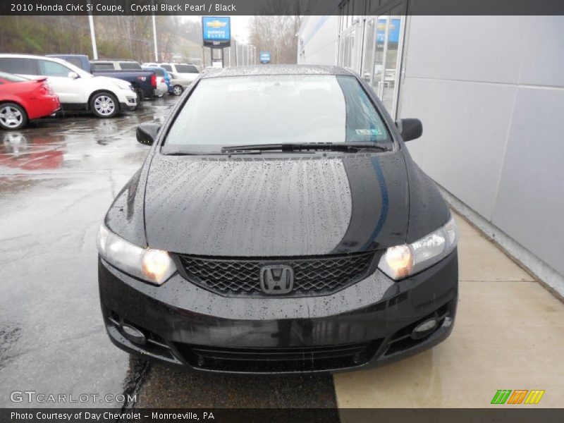 Crystal Black Pearl / Black 2010 Honda Civic Si Coupe