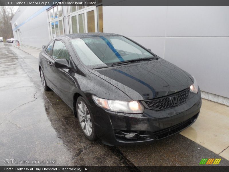 Crystal Black Pearl / Black 2010 Honda Civic Si Coupe