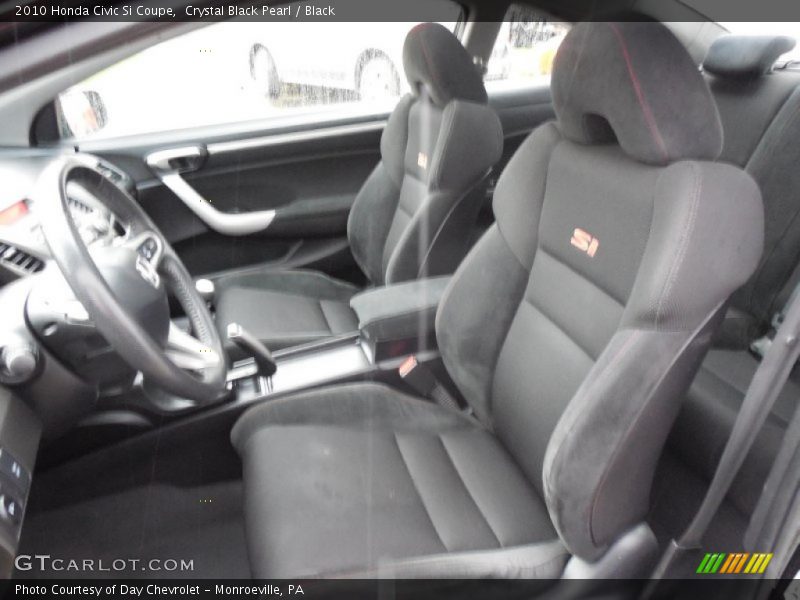 Crystal Black Pearl / Black 2010 Honda Civic Si Coupe