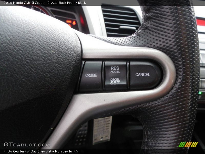 Crystal Black Pearl / Black 2010 Honda Civic Si Coupe