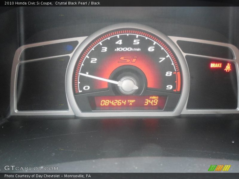 Crystal Black Pearl / Black 2010 Honda Civic Si Coupe