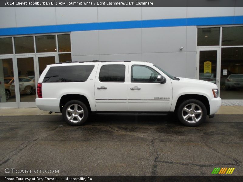 Summit White / Light Cashmere/Dark Cashmere 2014 Chevrolet Suburban LTZ 4x4