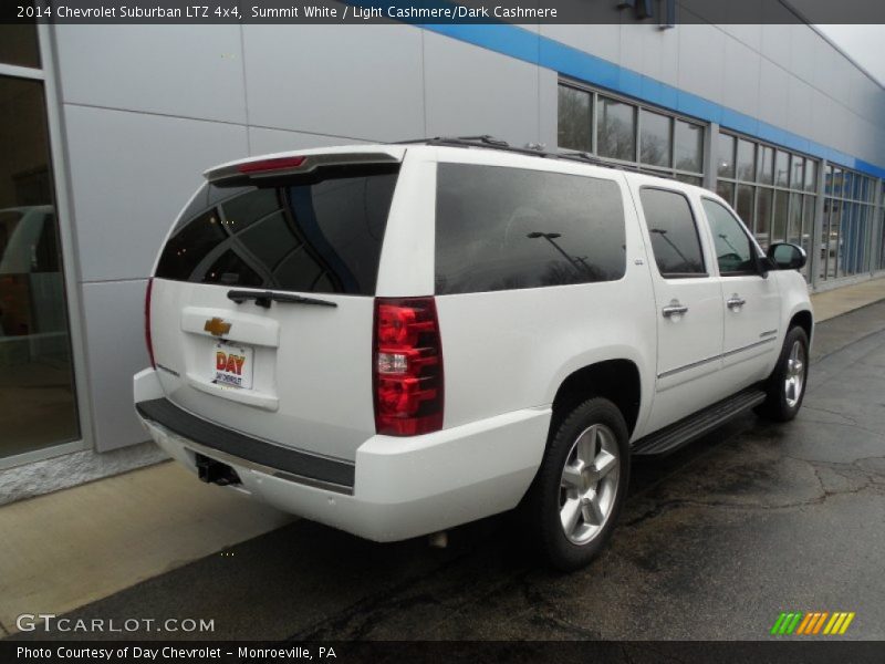 Summit White / Light Cashmere/Dark Cashmere 2014 Chevrolet Suburban LTZ 4x4