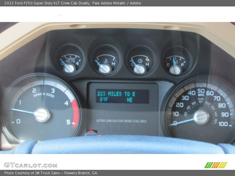 Pale Adobe Metallic / Adobe 2013 Ford F350 Super Duty XLT Crew Cab Dually