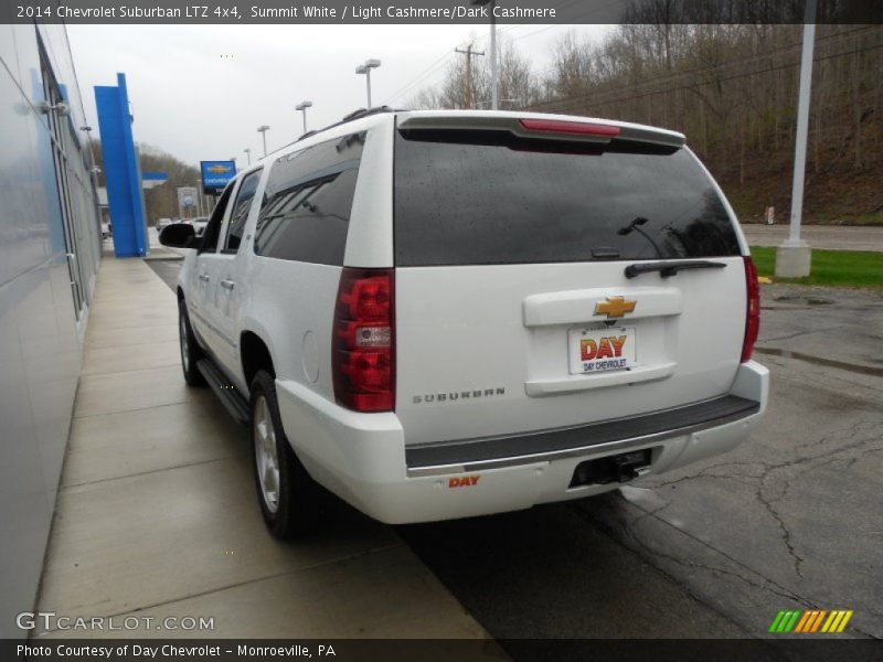 Summit White / Light Cashmere/Dark Cashmere 2014 Chevrolet Suburban LTZ 4x4