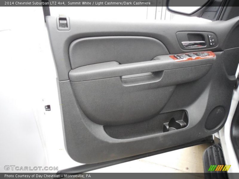 Summit White / Light Cashmere/Dark Cashmere 2014 Chevrolet Suburban LTZ 4x4