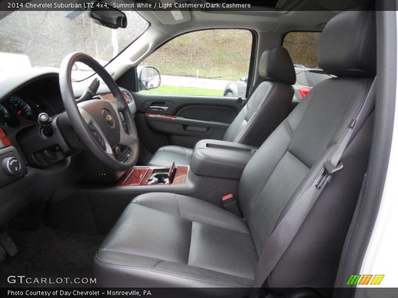 Summit White / Light Cashmere/Dark Cashmere 2014 Chevrolet Suburban LTZ 4x4