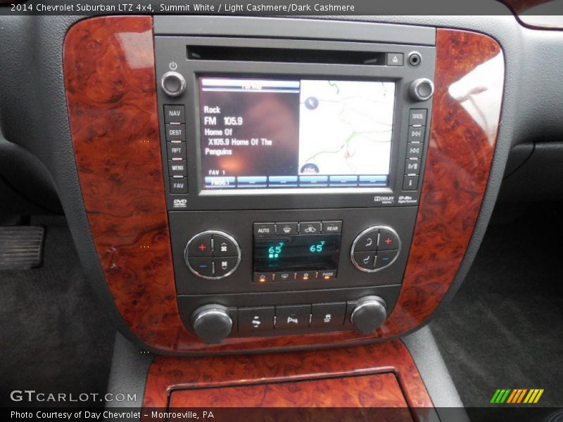 Summit White / Light Cashmere/Dark Cashmere 2014 Chevrolet Suburban LTZ 4x4