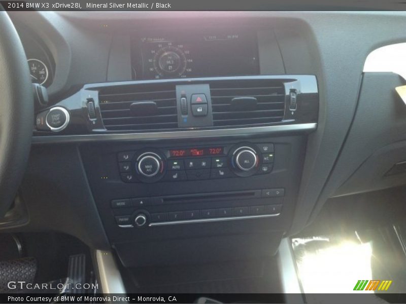 Mineral Silver Metallic / Black 2014 BMW X3 xDrive28i