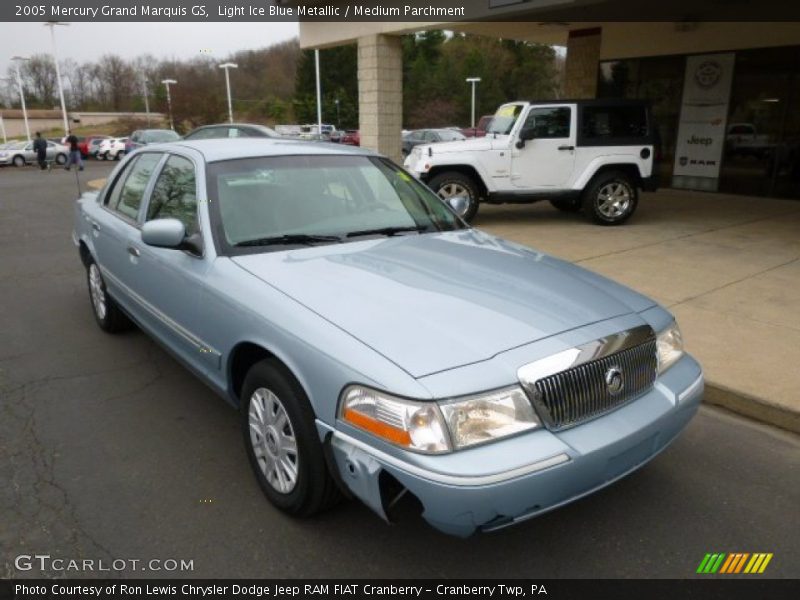 Light Ice Blue Metallic / Medium Parchment 2005 Mercury Grand Marquis GS