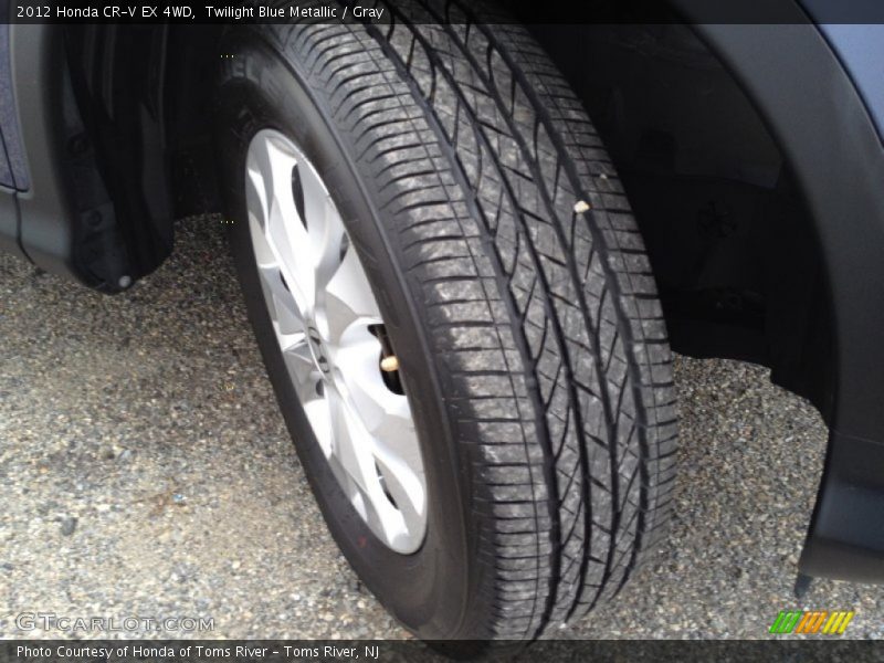 Twilight Blue Metallic / Gray 2012 Honda CR-V EX 4WD